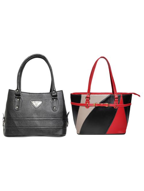 multi colored leatherette (pu) combo handbag - 18146357 - Standard Image - 0