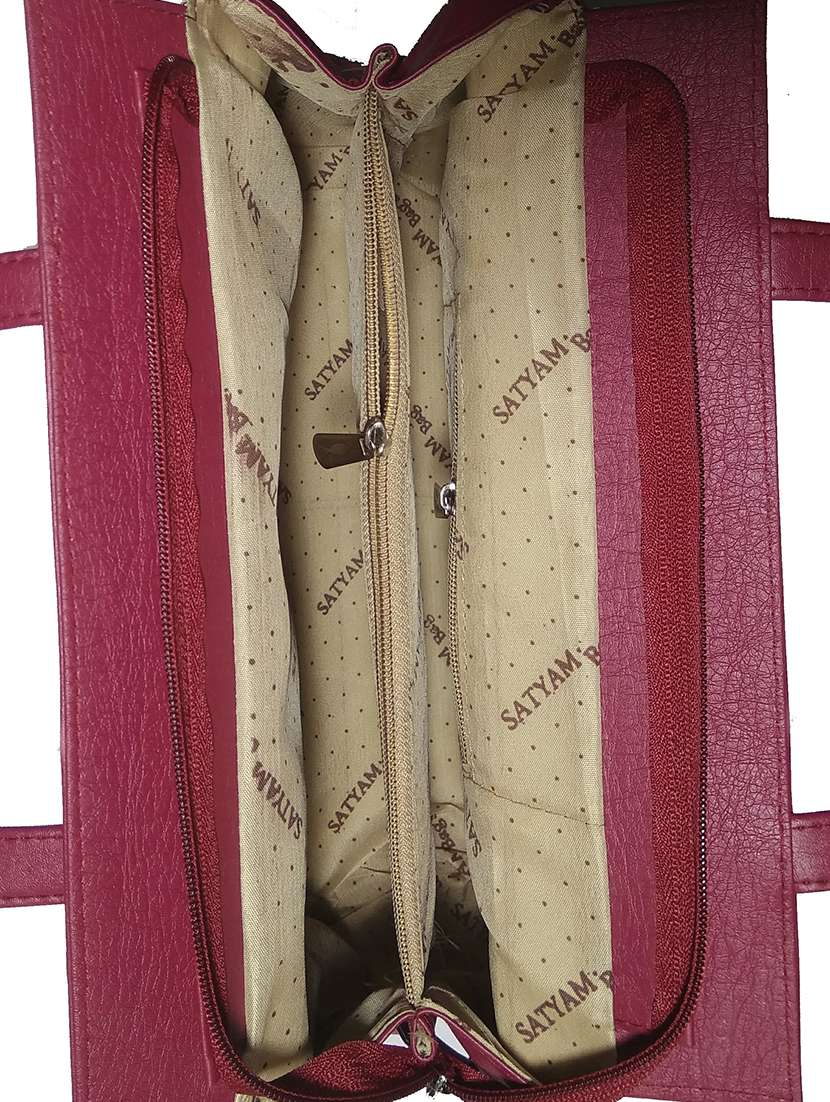 multi colored leatherette (pu) combo handbag - 18146363 -  Standard Image - 3