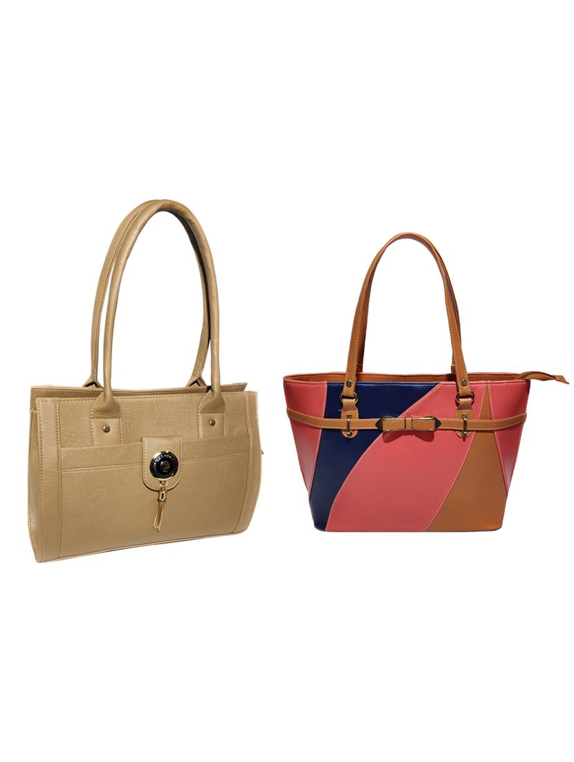 multi colored leatherette (pu) combo handbag - 18146371 - Zoom Image - 0