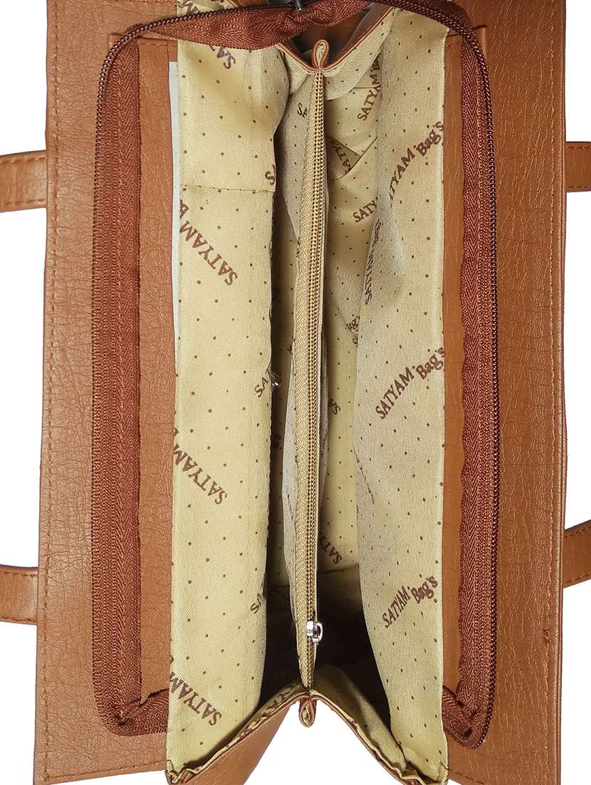 multi colored leatherette (pu) combo handbag - 18146379 -  Standard Image - 3