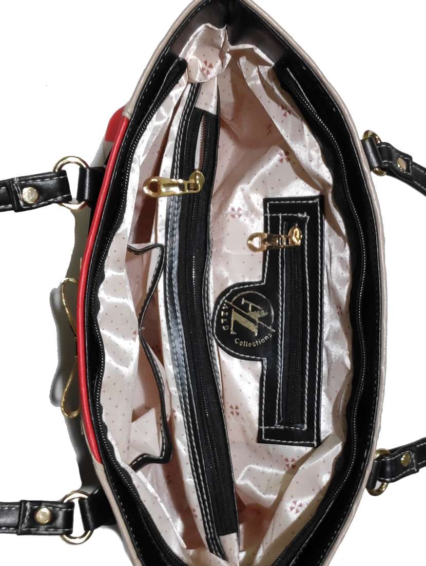 multi colored leatherette (pu) combo handbag - 18146403 -  Standard Image - 3