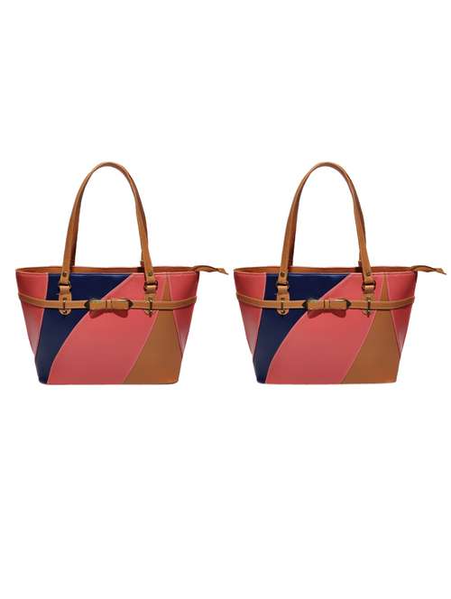 multi colored leatherette (pu) combo handbag - 18146415 -  Standard Image - 0