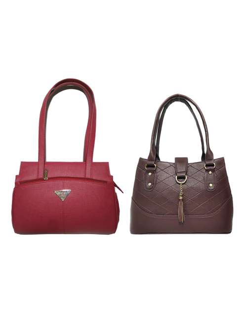 multi colored leatherette (pu) combo handbag - 18146419 -  Standard Image - 0