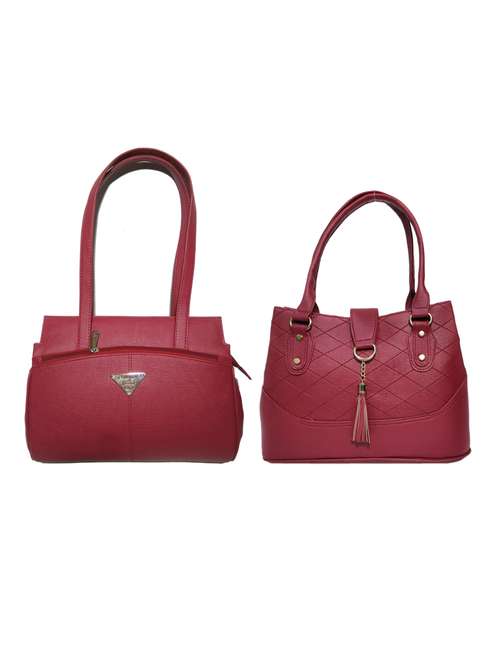 multi colored leatherette (pu) combo handbag - 18146420 -  Standard Image - 0