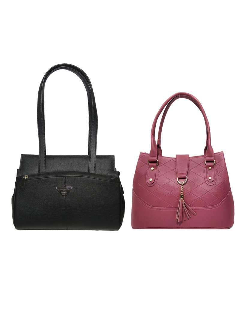 multi colored leatherette (pu) combo handbag - 18146435 -  Zoom Image - 0