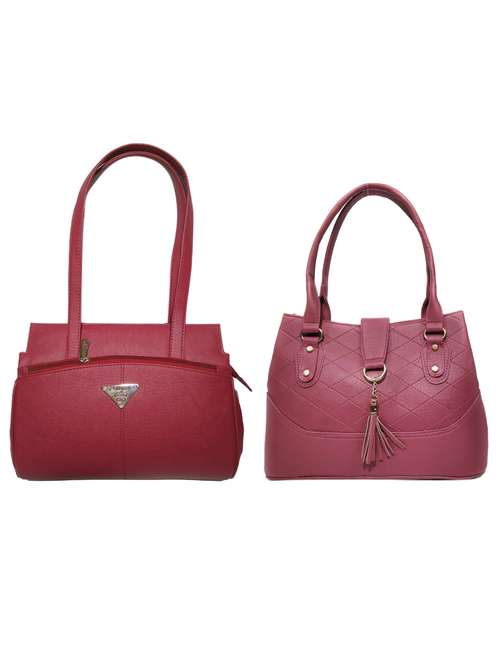 multi colored leatherette (pu) combo handbag - 18146443 -  Standard Image - 0