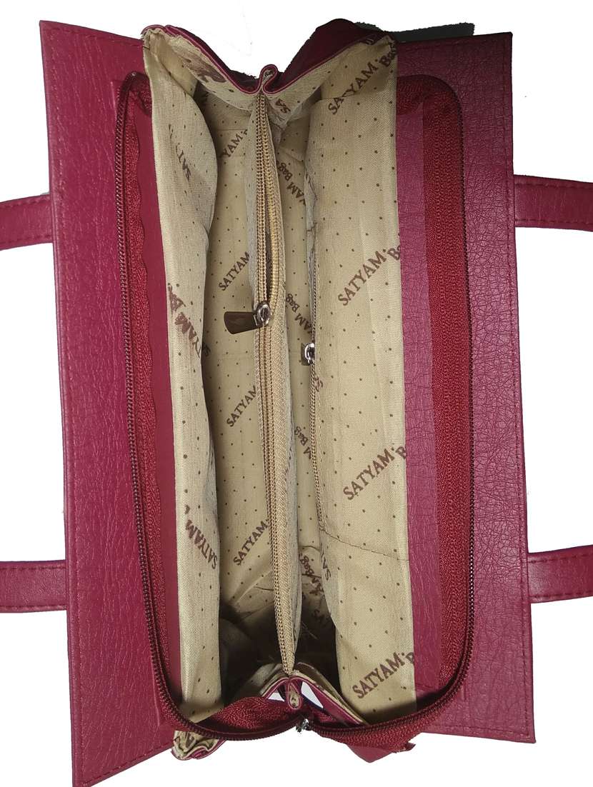 multi colored leatherette (pu) combo handbag - 18146443 -  Standard Image - 3