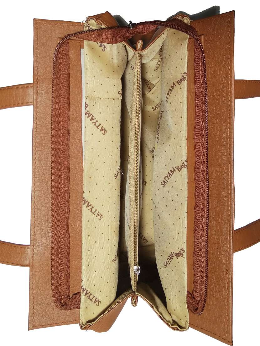 multi colored leatherette (pu) combo handbag - 18146448 -  Standard Image - 3