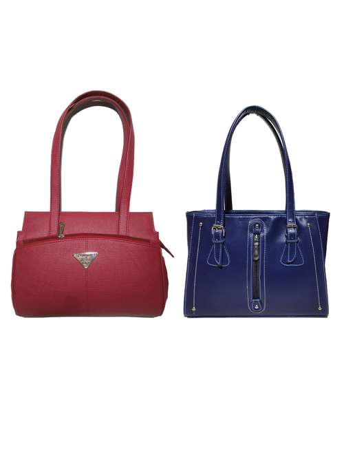 pack of 2 leatherette (pu) combo handbag - 18146453 -  Standard Image - 0