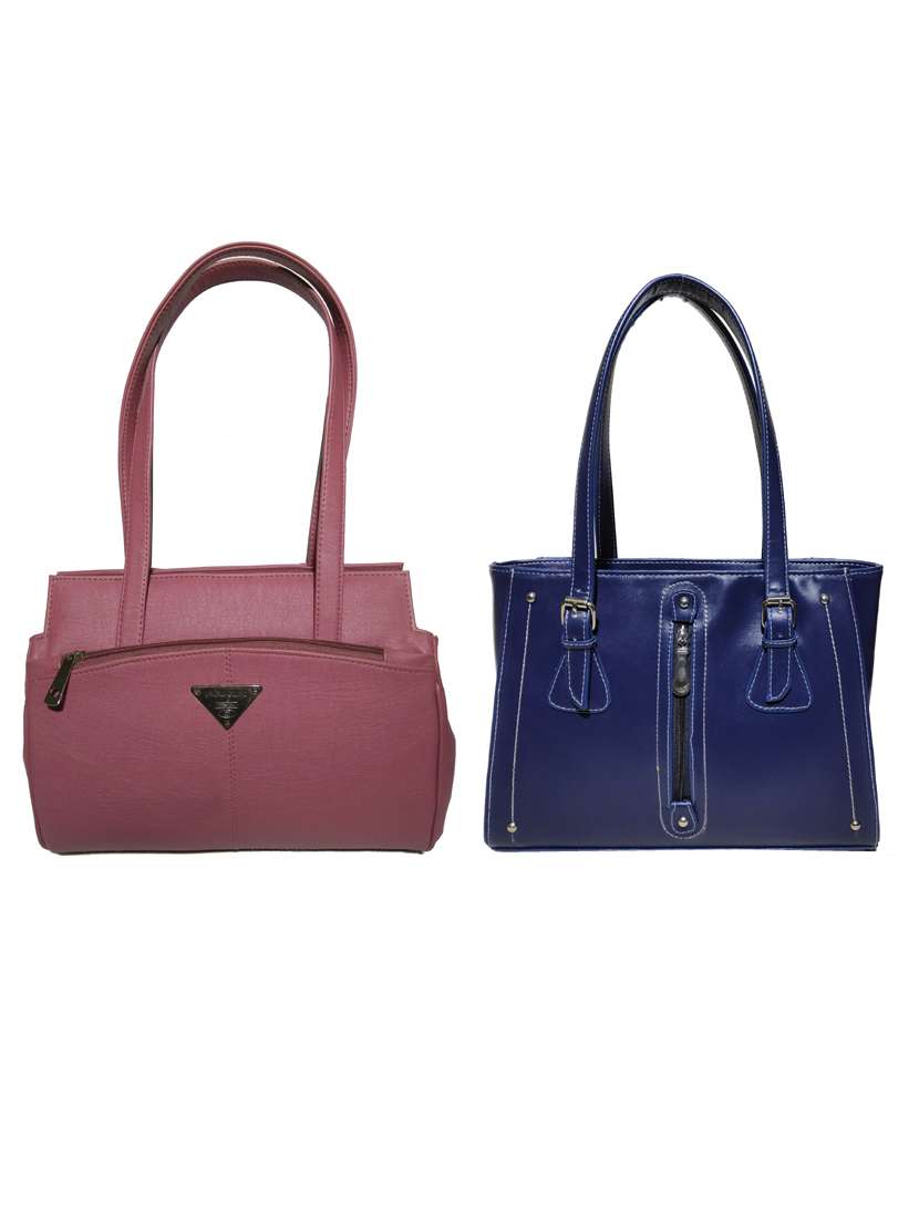pack of 2 leatherette (pu) combo handbag - 18146464 -  Zoom Image - 0