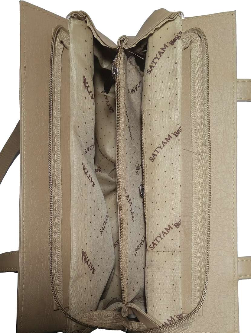 pack of 2 leatherette (pu) combo handbag - 18146490 -  Standard Image - 3