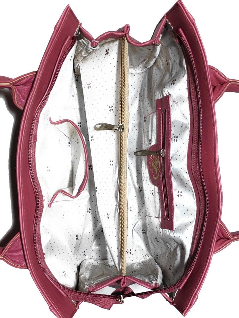pack of 2 leatherette (pu) combo handbag - 18146518 - Standard Image - 3