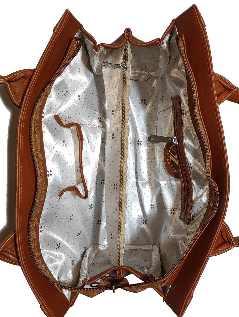 pack of 2 leatherette (pu) combo handbag - 18146524 - Standard Image - 3