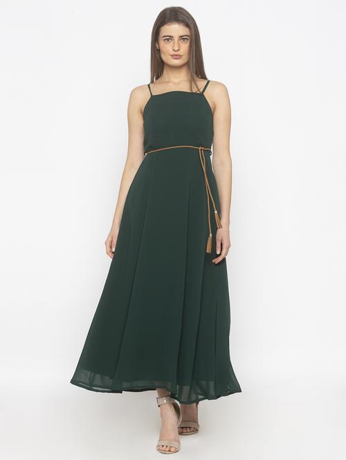 square neck solid maxi dress - 18146722 -  Standard Image - 0