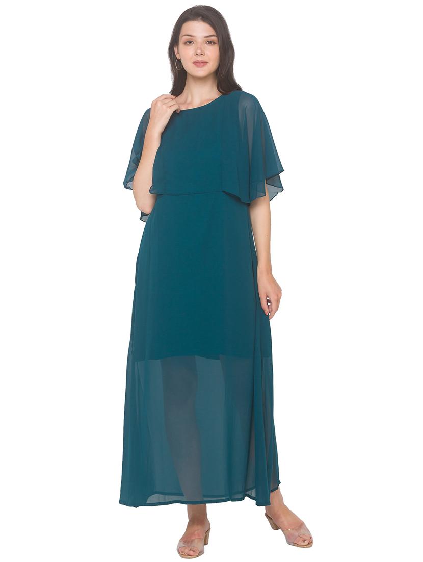 teal blue polyester dress - 18146917 - Zoom Image - 0