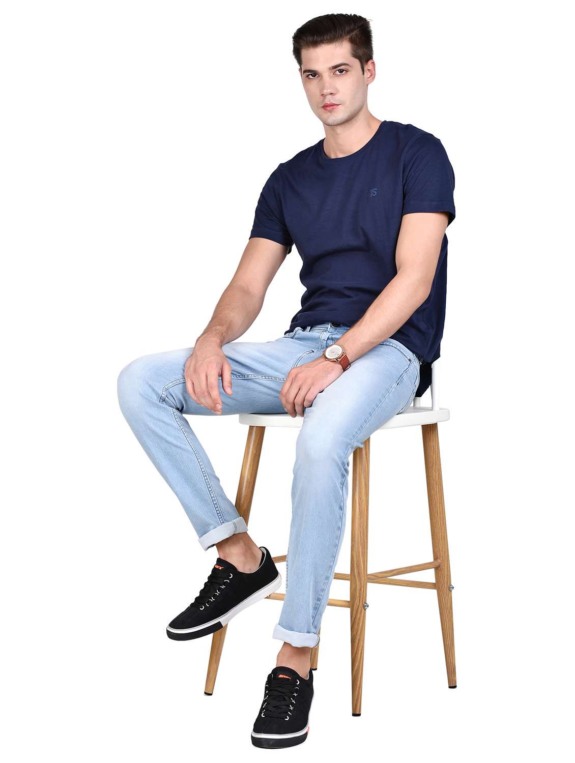 Light Blue Denim Washed Jeans 