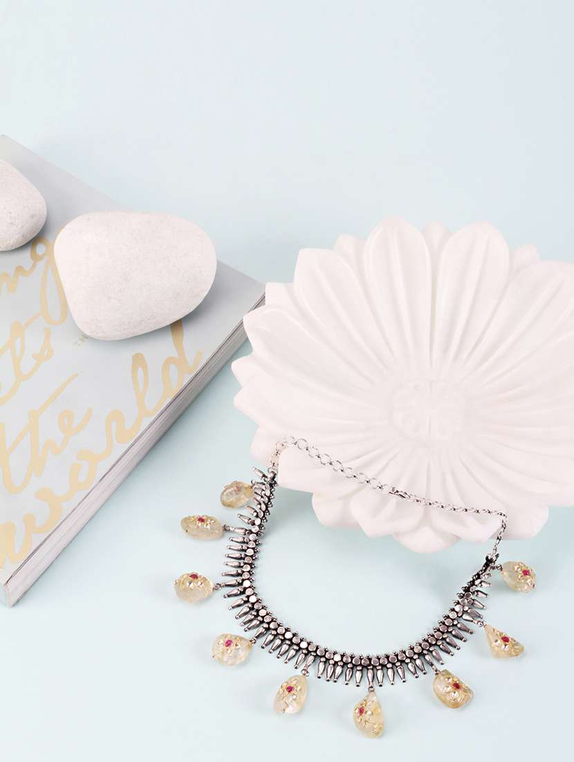 silver handcrafted necklace