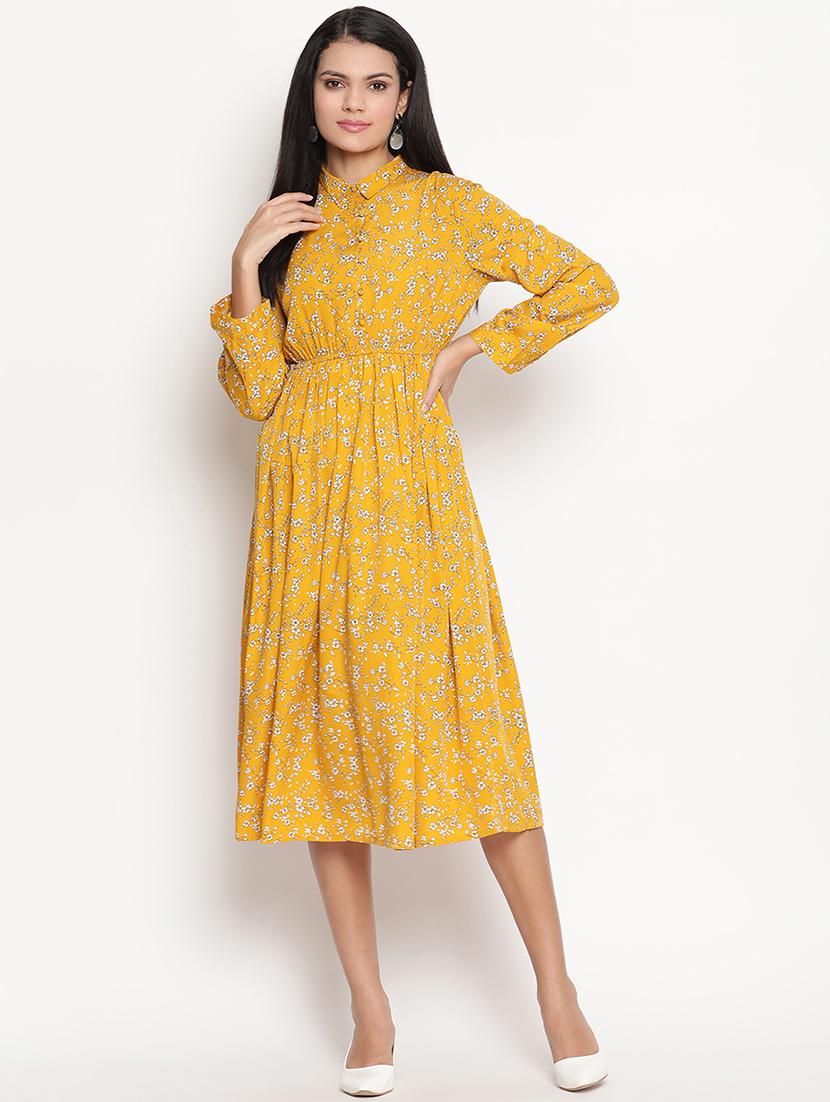 long sleeved printed shirt dress - 18151888 - Zoom Image - 0