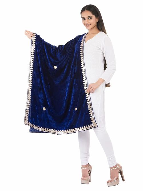 velvet gota pati stole - 18152572 - Standard Image - 0