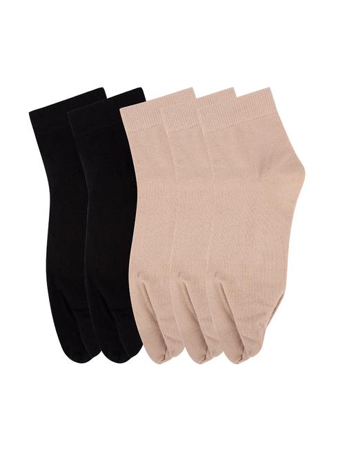 pack of 5 multi colored cotton ankle length sock - 18157566 -  Standard Image - 0