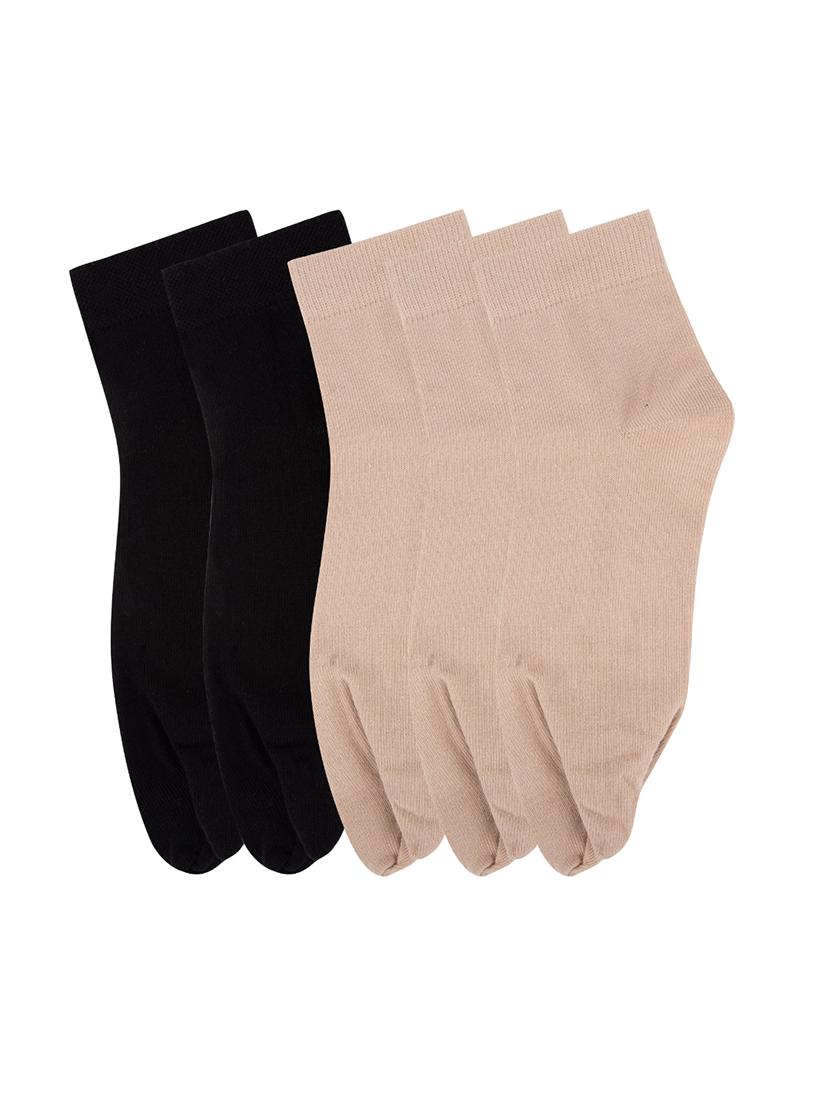 pack of 5 multi colored cotton ankle length sock - 18157566 -  Zoom Image - 0
