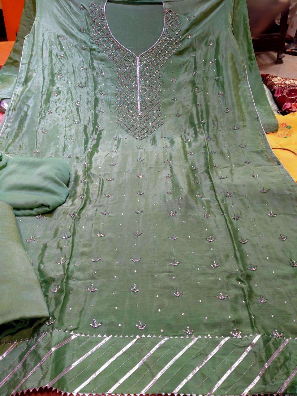 chinon suit with dupatta  - 18158592 -  Zoom Image - 0