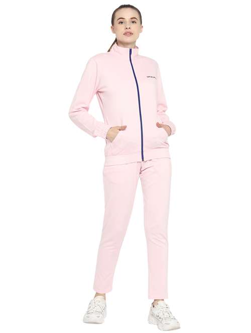 pink solid track pant full length set - 18159184 -  Standard Image - 0