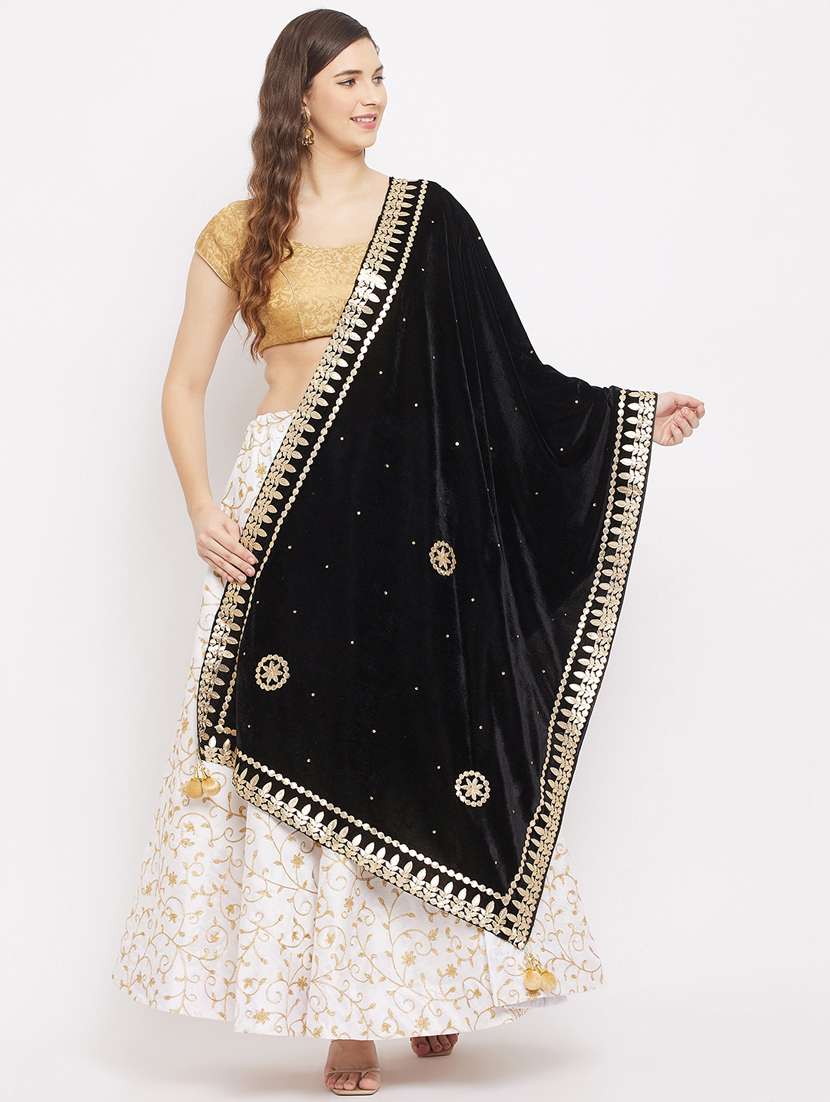 black velvet dupatta