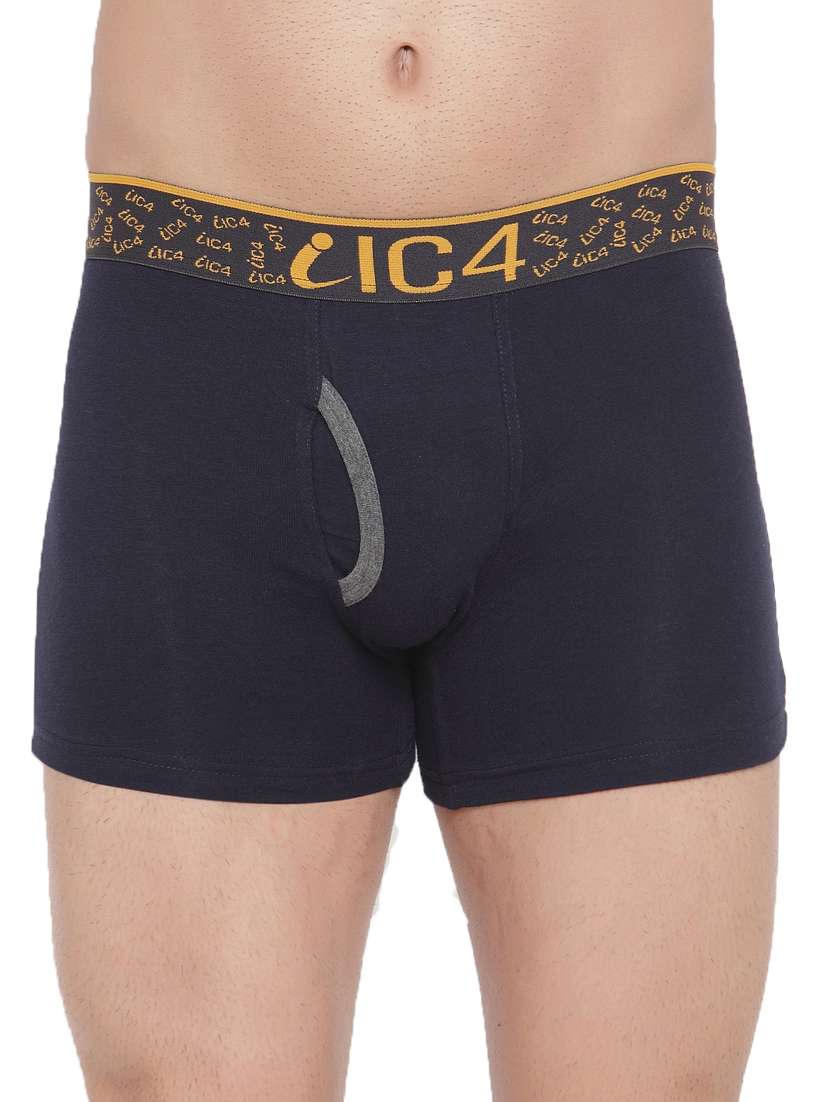 navy blue printed trunks brief - 18164227 - Zoom Image - 0