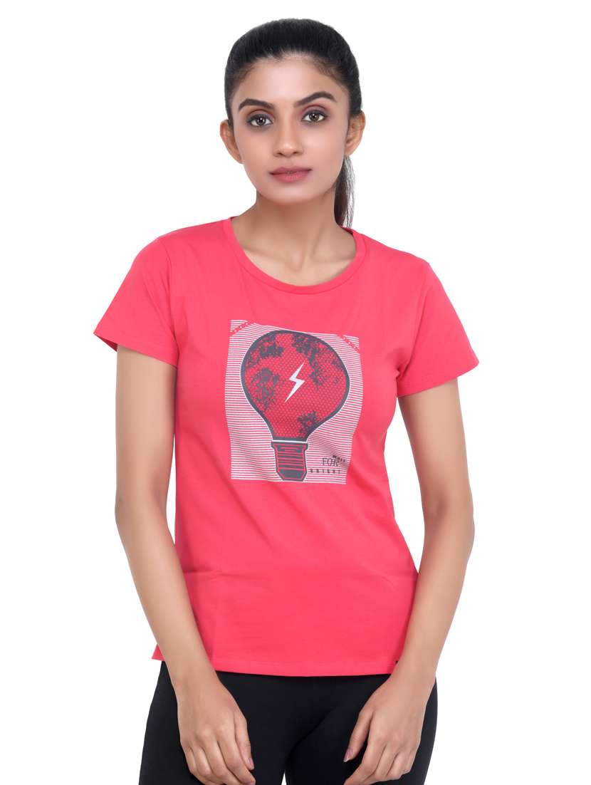 round neck graphic tee - 18164323 - Zoom Image - 0