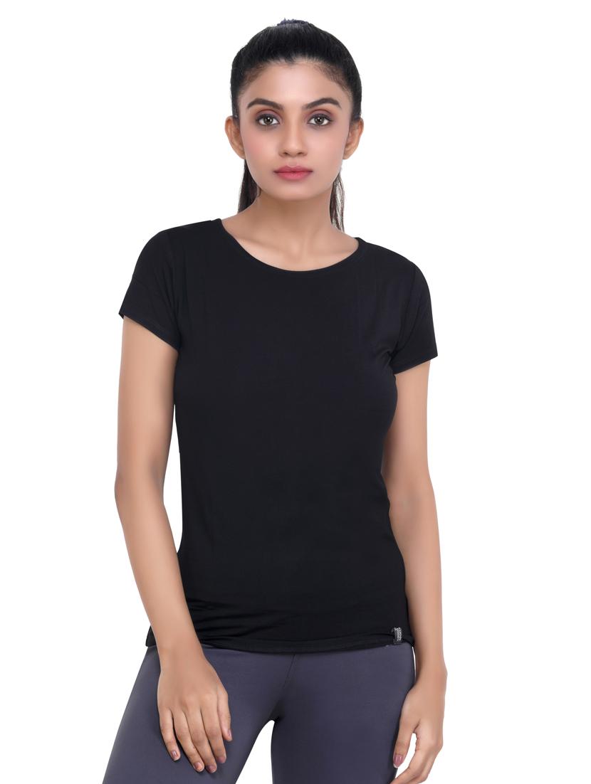 round neck solid tee - 18164614 - Zoom Image - 0