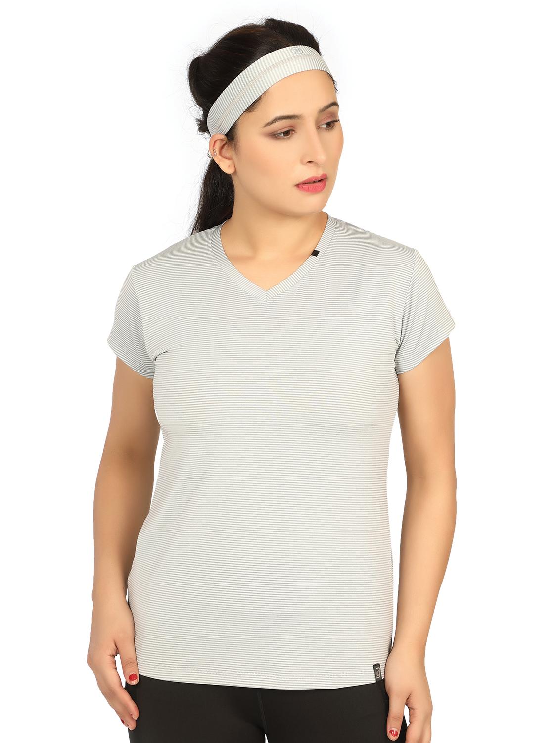 v-neck striped tee - 18164633 -  Zoom Image - 0