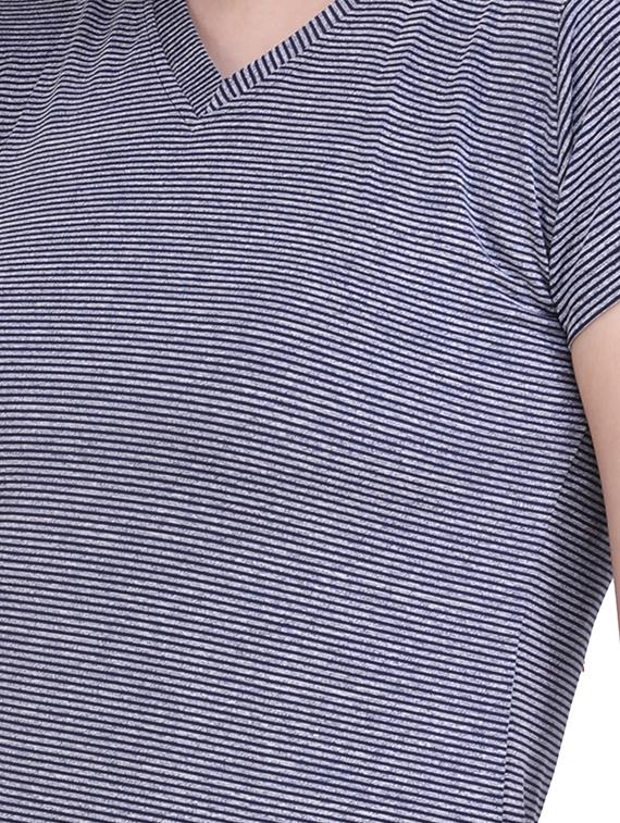 v-neck striped tee - 18164634 - Standard Image - 3