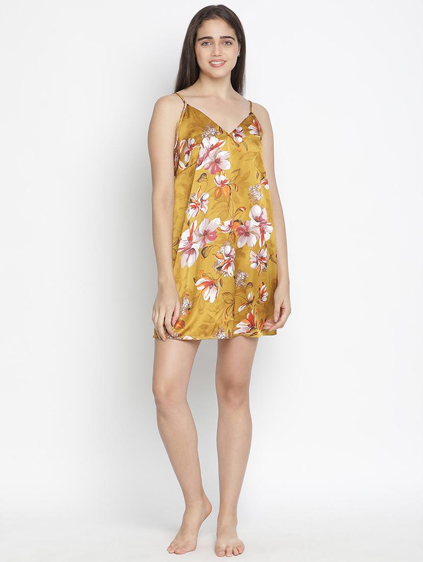 cami neck satin sleepshirt - 18164699 - Standard Image - 3