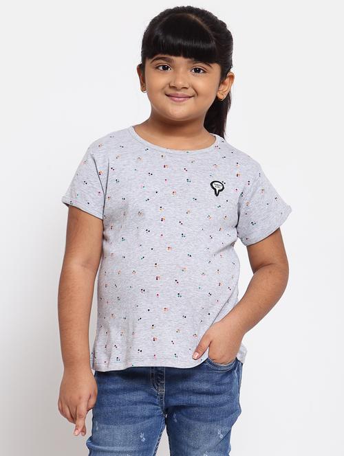 grey printed regular tee - 18169148 -  Standard Image - 0