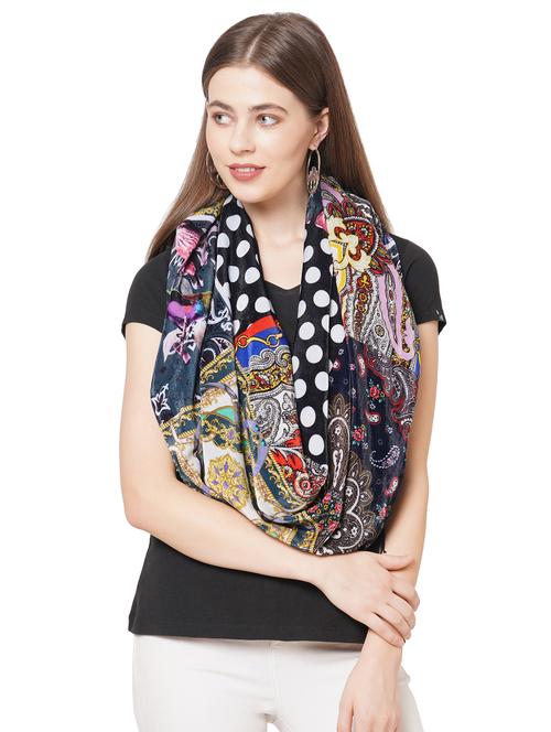 multi colored velvet scarf - 18169301 -  Standard Image - 0