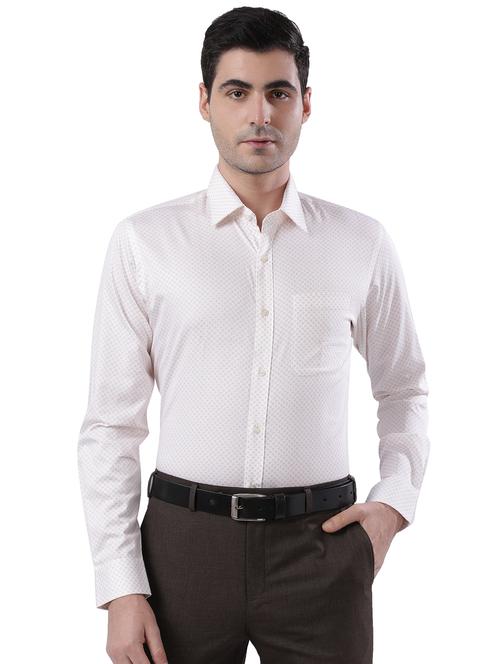 yellow printed formal shirt - 18169949 - Standard Image - 0
