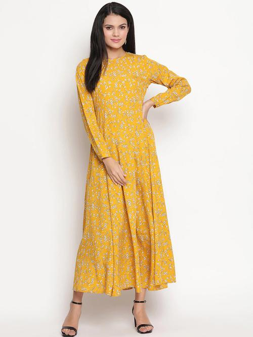 round neck floral maxi dress - 18170391 -  Standard Image - 0