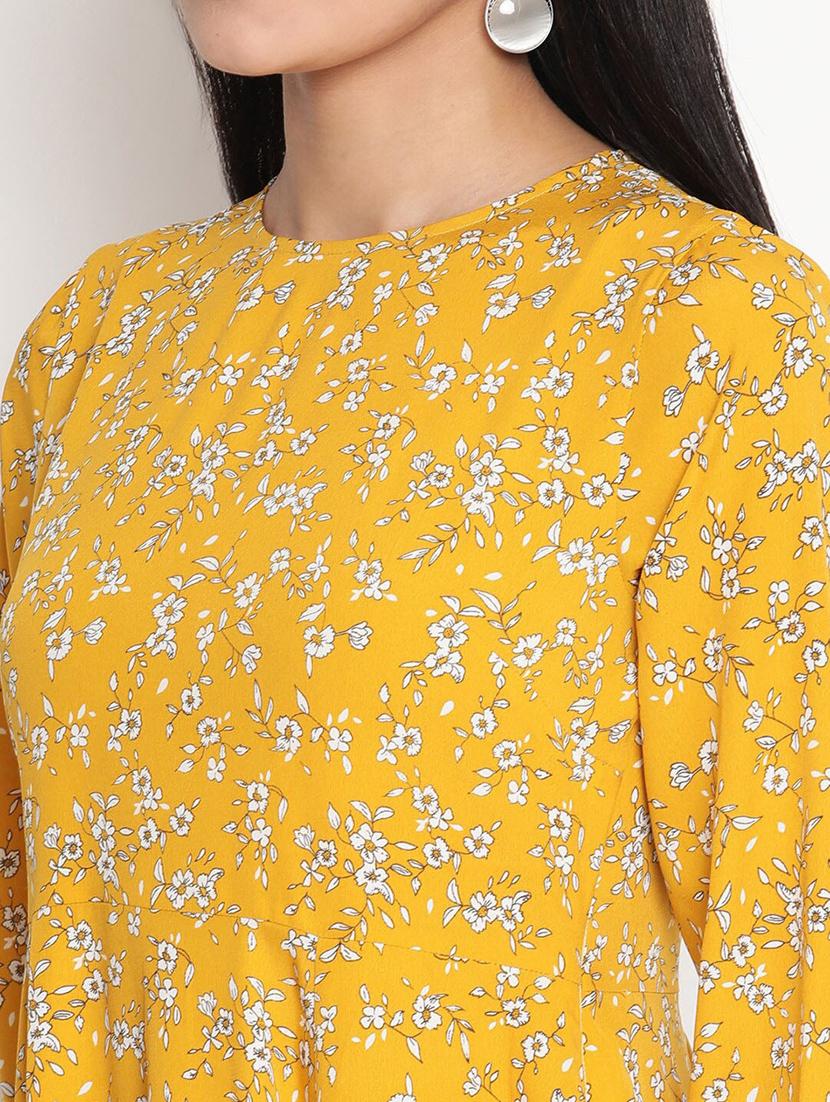 round neck floral maxi dress - 18170391 - Standard Image - 3