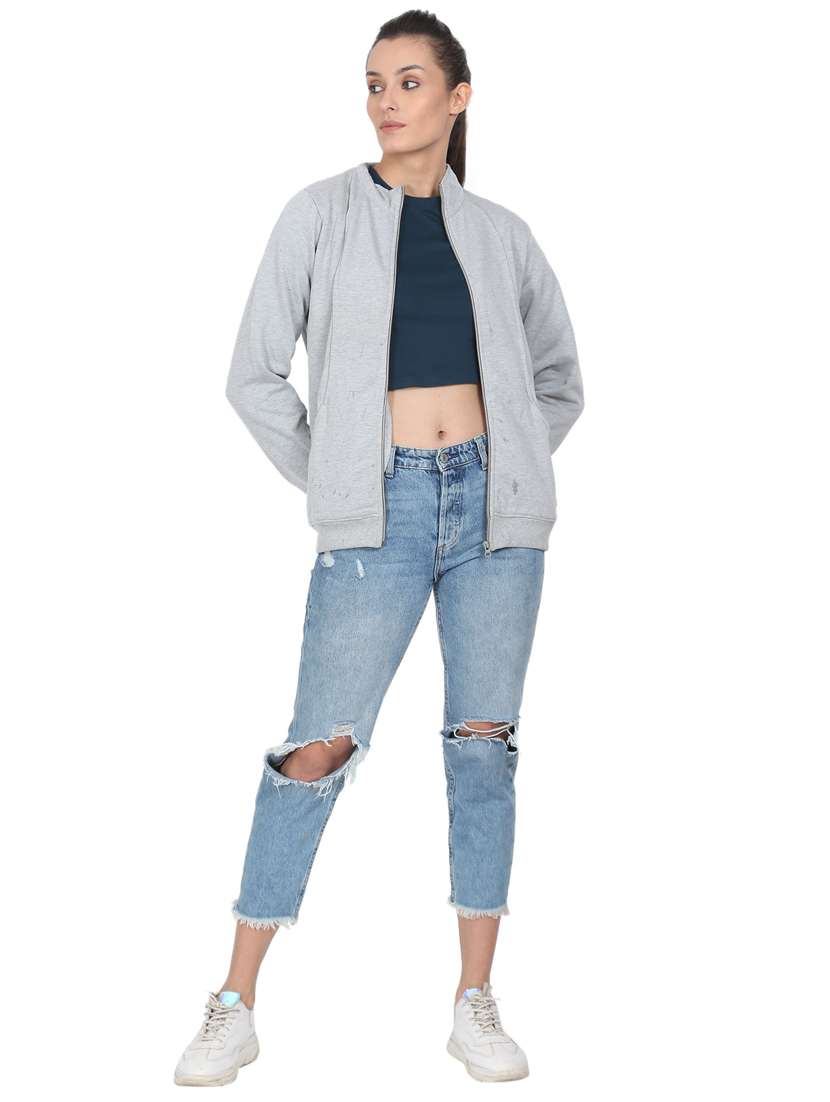 women's plain sweatshirt - 18170691 - Standard Image - 3