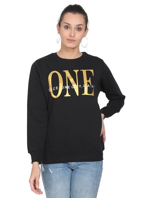 women's chest print sweatshirt - 18170692 - Standard Image - 0