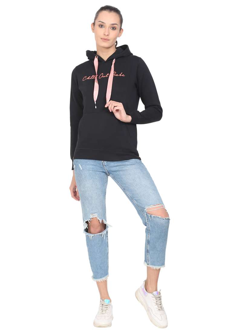 women's chest print sweatshirt - 18170694 - Standard Image - 3