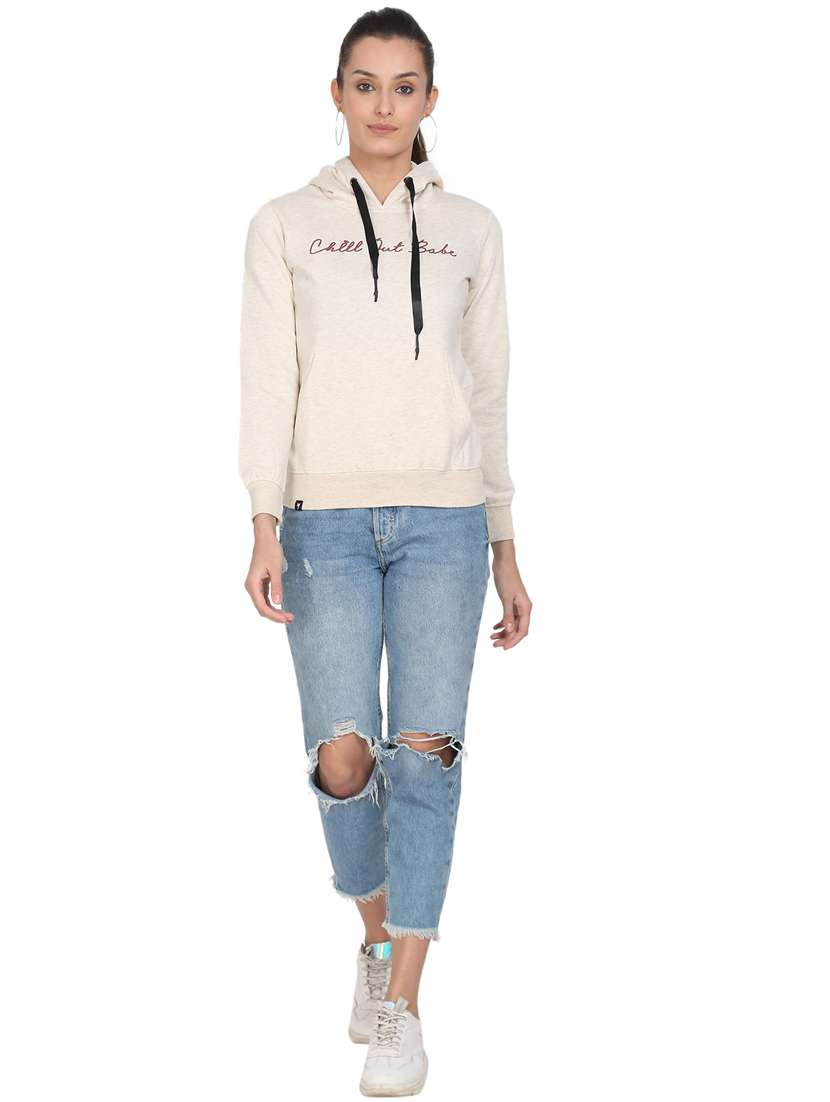 women's chest print sweatshirt - 18170695 -  Standard Image - 3