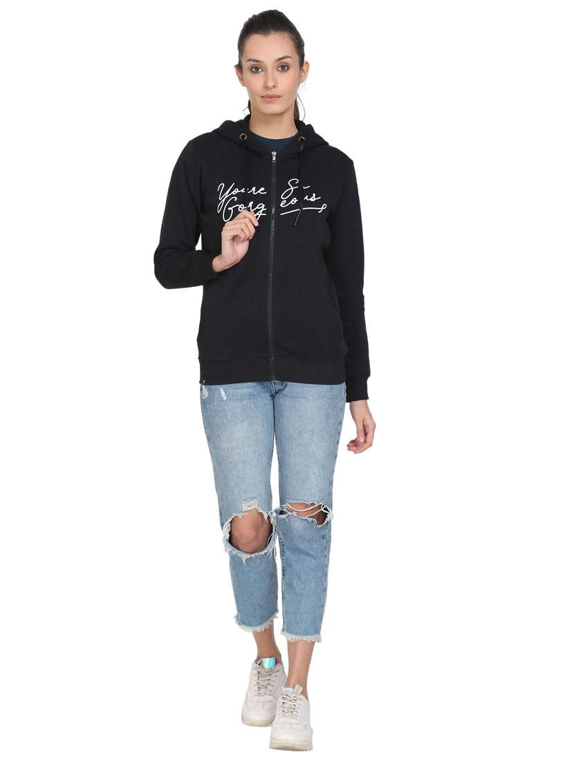 women's chest print sweatshirt - 18170698 -  Standard Image - 3