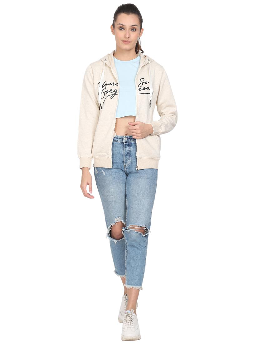 women's chest print sweatshirt - 18170699 - Standard Image - 3