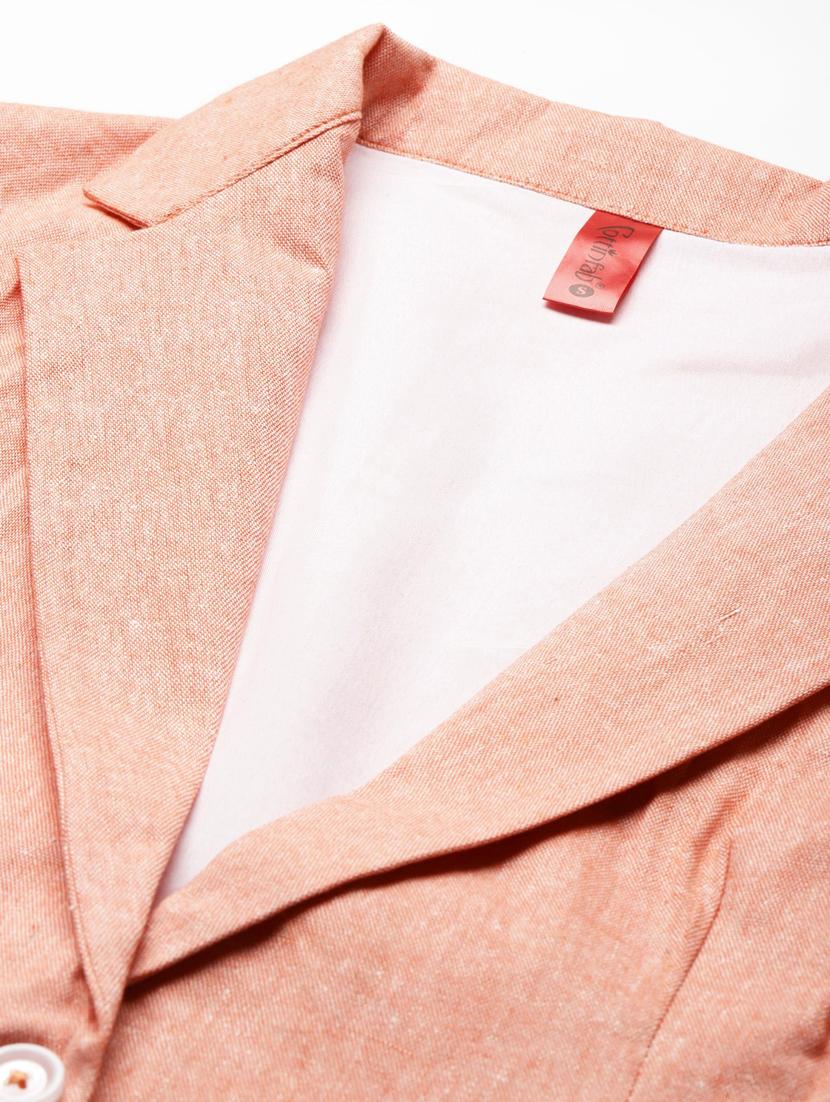coral solid formal blazer - 18171208 - Standard Image - 3