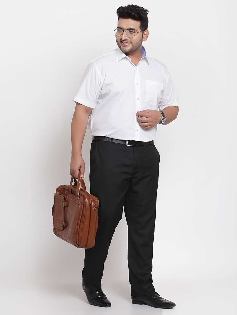 white solid casual shirt - 18172061 -  Standard Image - 3