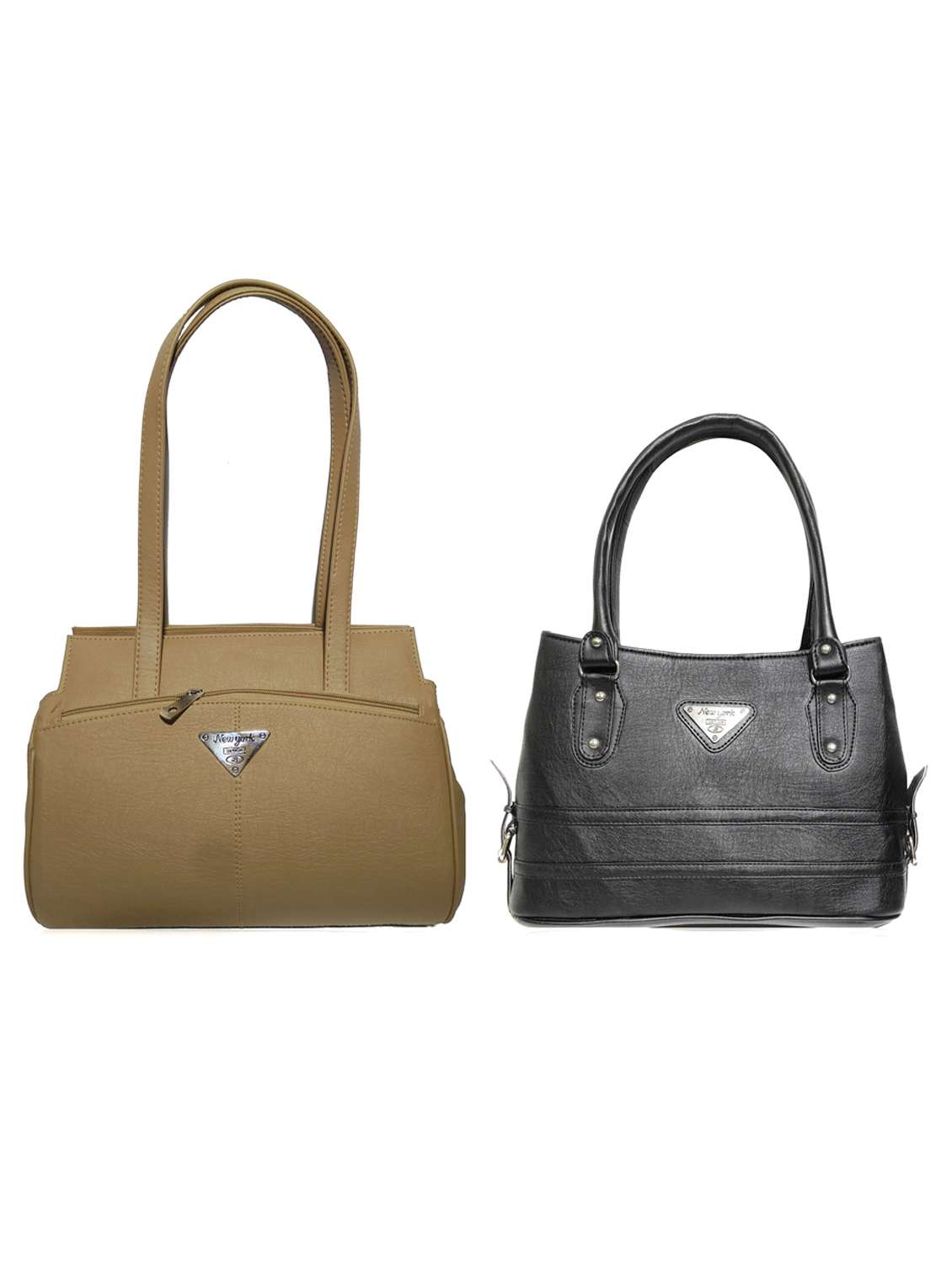 multi colored leatherette (pu) combo handbag