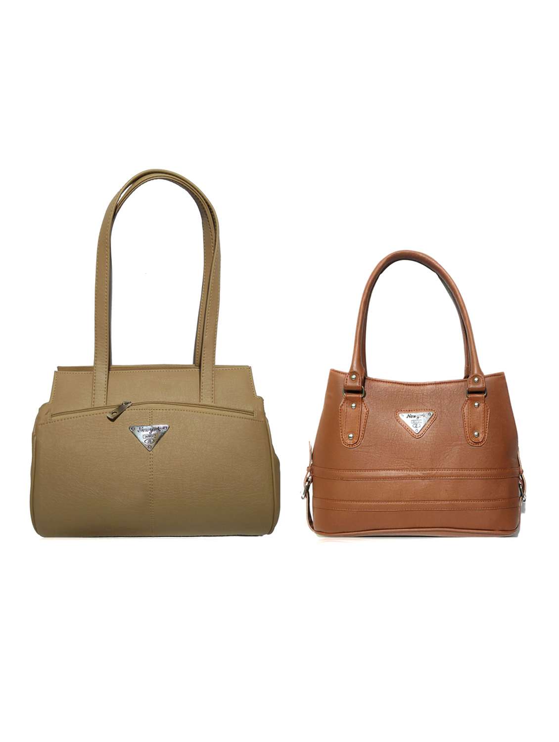 multi colored leatherette (pu) combo handbag