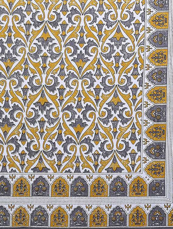 brask india 100% cotton 280 thread count king size double bedsheet with two pillow covers (bedsheet size 90 x 108 inch) (green) - 18172497 -  Standard Image - 3